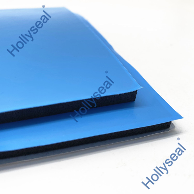 Hollyseal?藍膜半硬質(zhì)玻璃幕墻用PVC泡棉片材 厚度1mm~25mm，密度110kg/m3~500kg/ m3