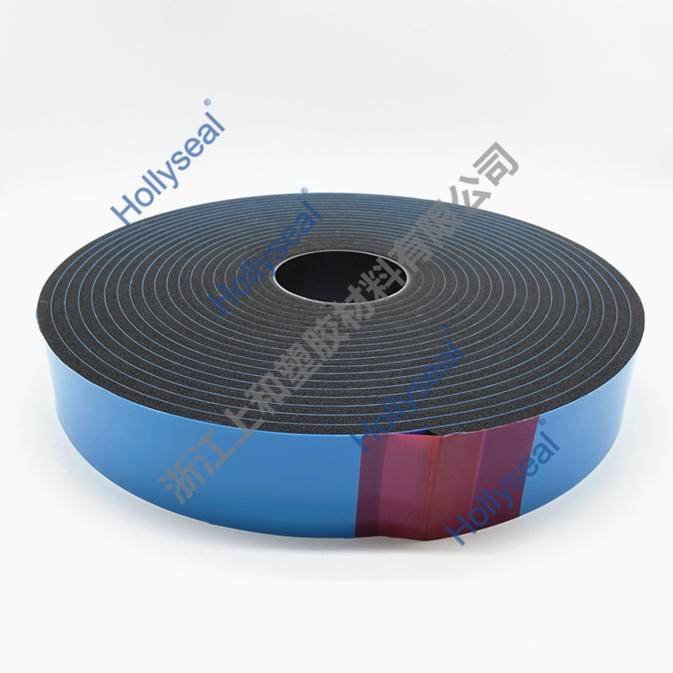 Hollyseal? 玻璃幕墻用隔熱隔音PVC泡棉膠帶 厚度1mm~25mm，密度110kg/m3~500kg/ m3