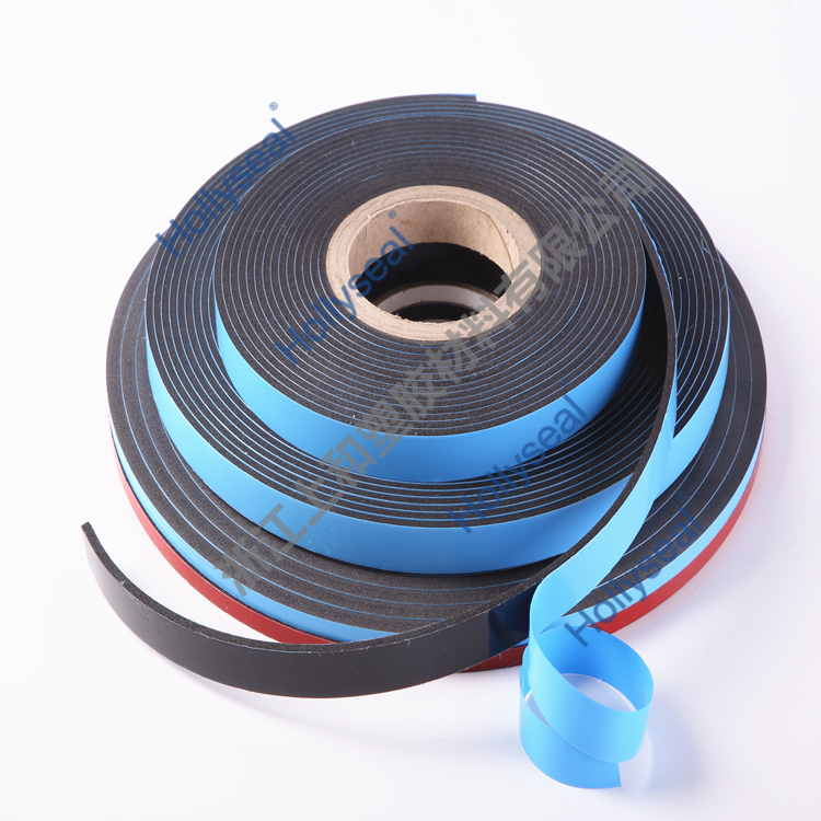 Hollyseal?高密度雙面藍膜PVC泡棉膠帶 厚度1mm~25mm，密度110kg/m3~500kg/ m3
